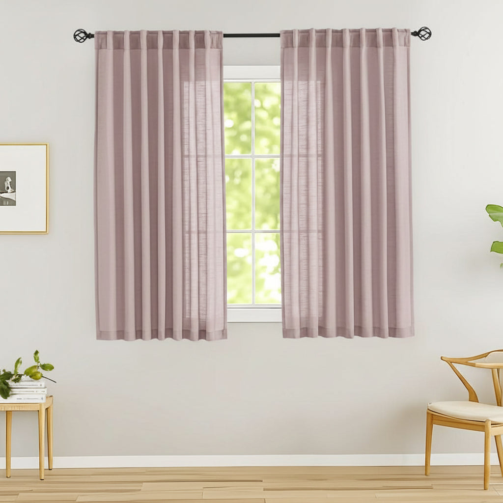 Breezy Linen Sheer Drapes for Natural Light and Privacy