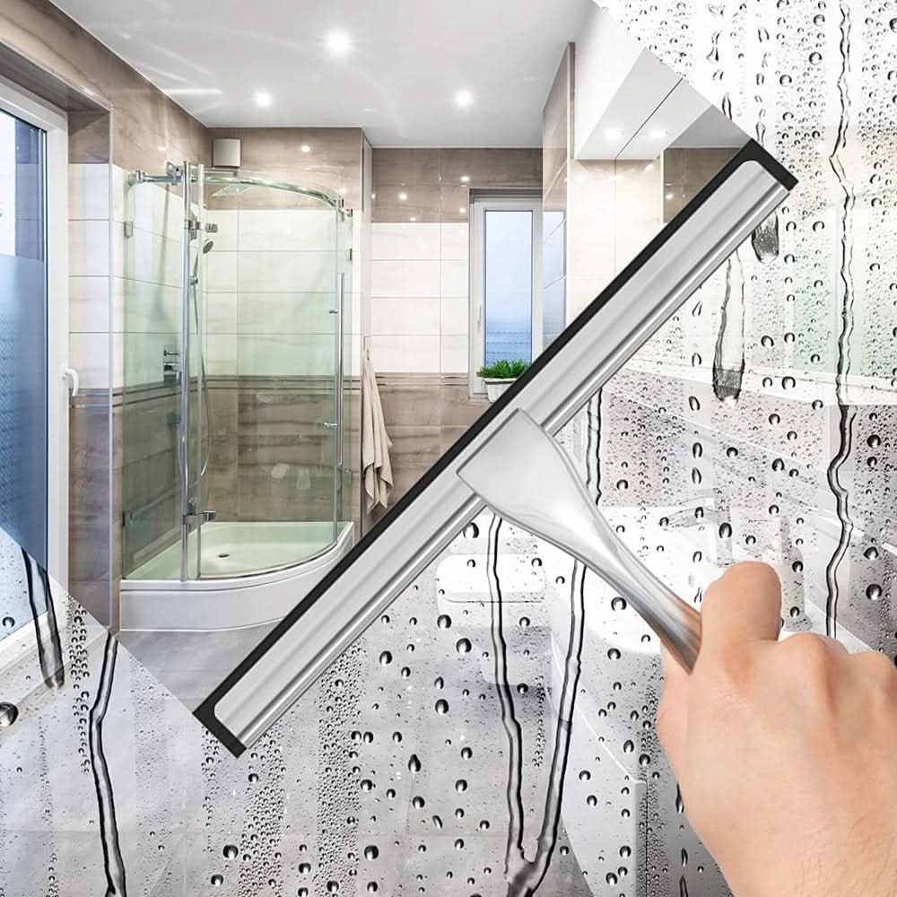 CrystalClear – Premium Stainless Steel Shower Squeegee