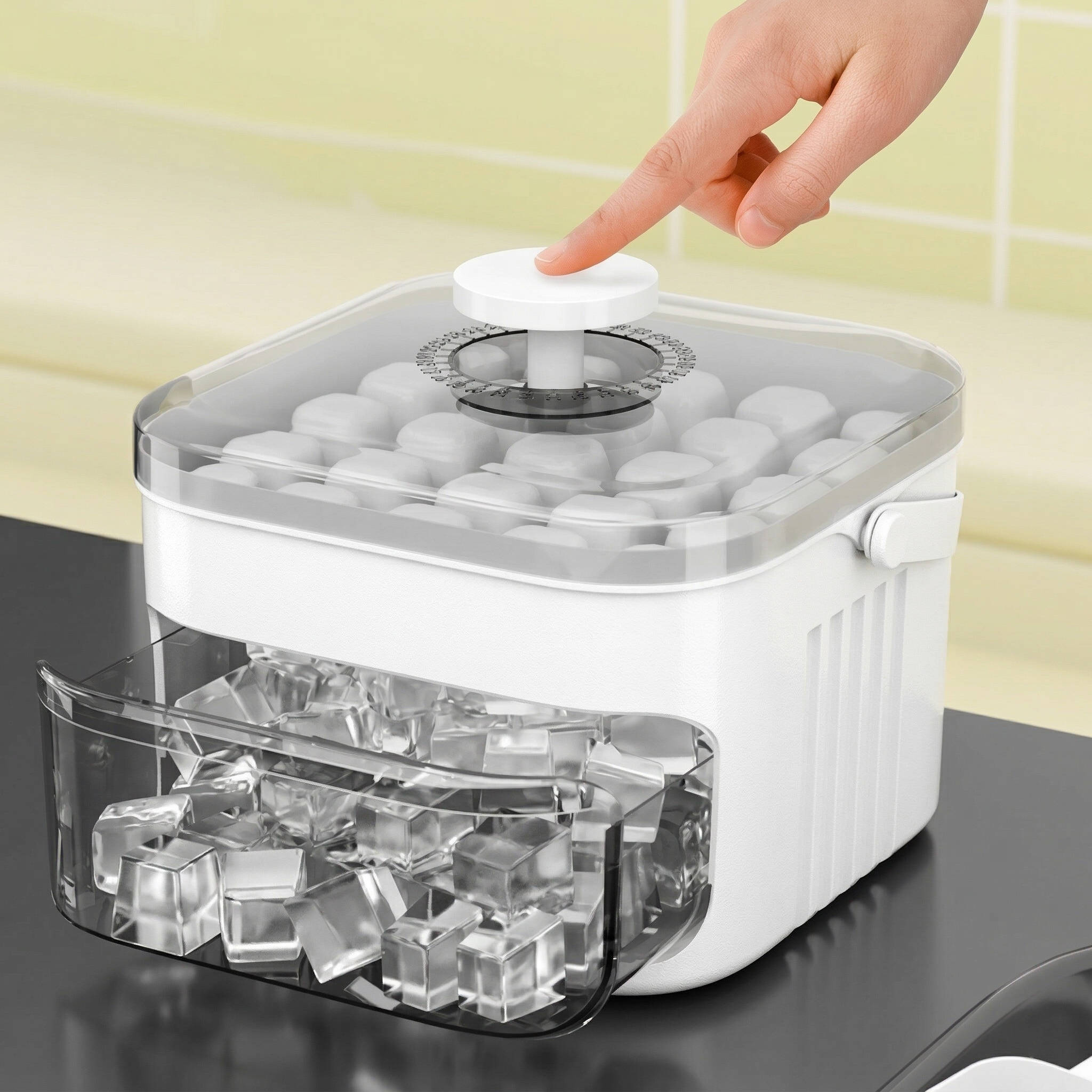Dual-Layer Ice Cube Maker for Effortless Freezing