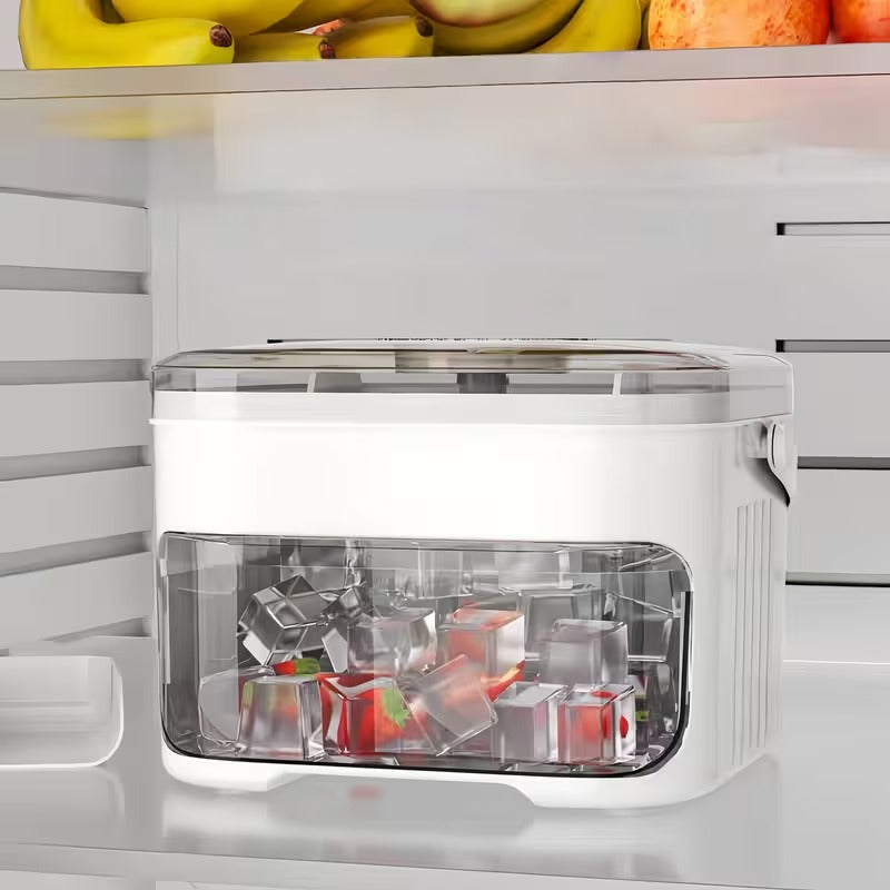 Dual-Layer Ice Cube Maker for Effortless Freezing