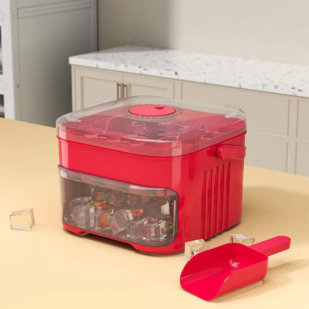 Dual-Layer Ice Cube Maker for Effortless Freezing