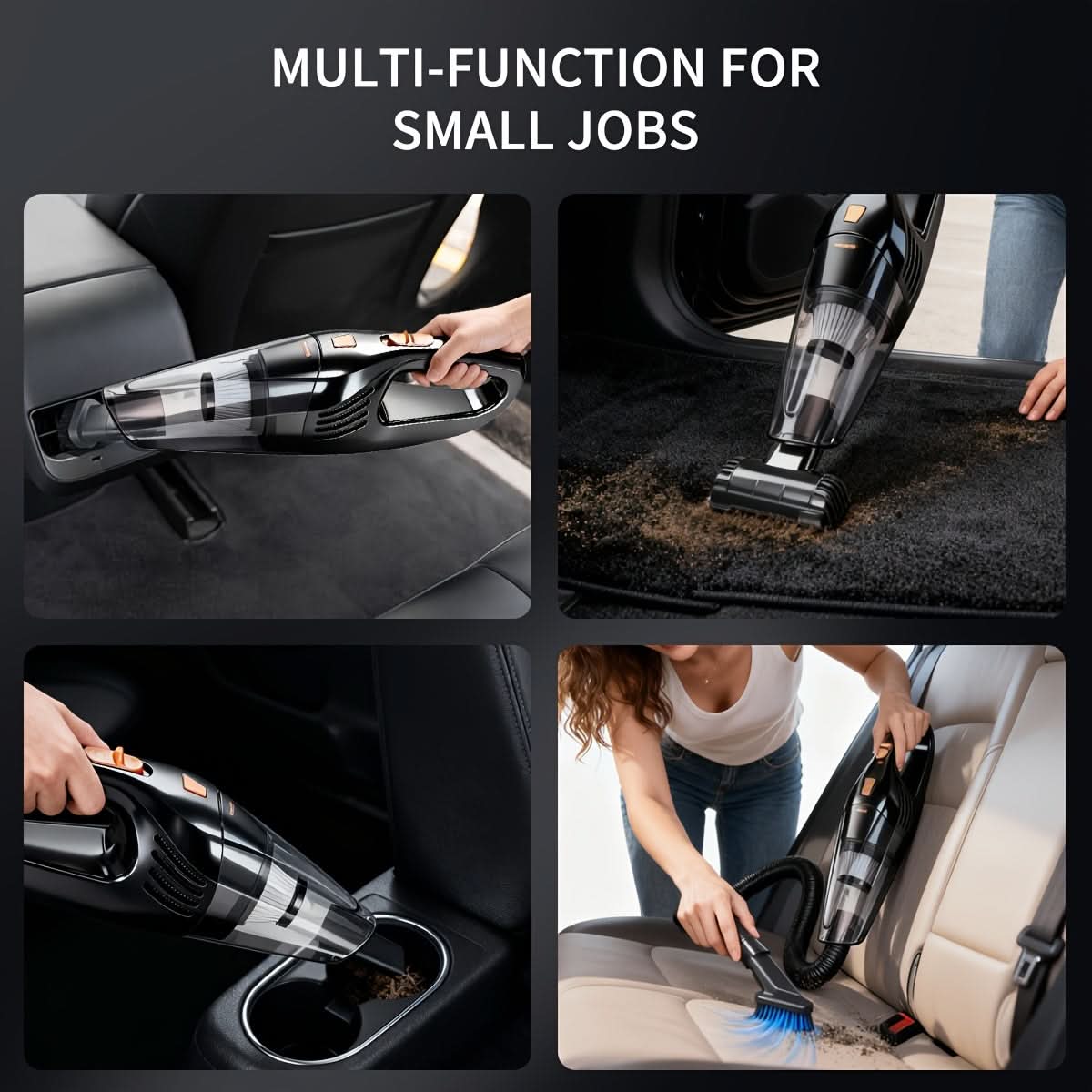 SwiftClean – Cordless Handheld Vacuum for Home & Car