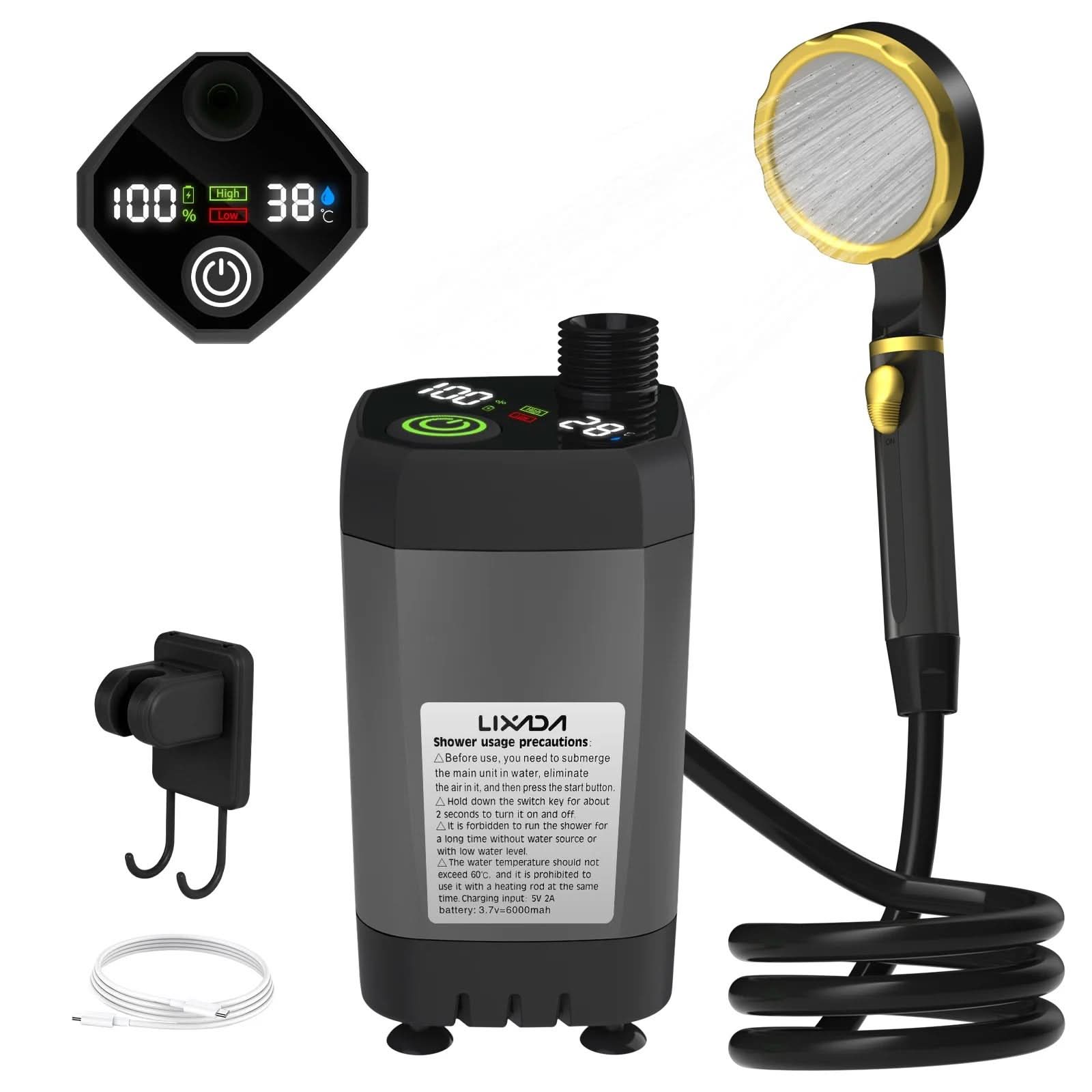 AquaJet – Rechargeable Portable Shower System with Boosted Spray