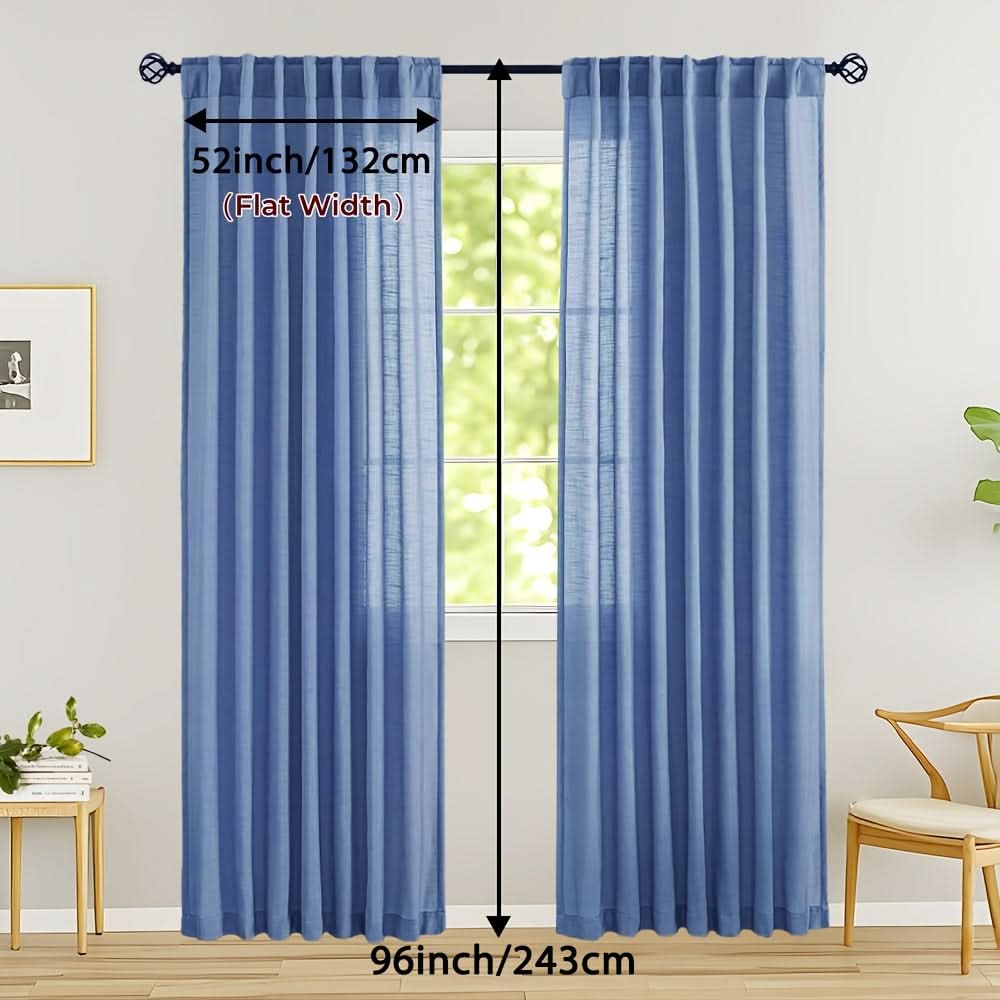Breezy Linen Sheer Drapes for Natural Light and Privacy