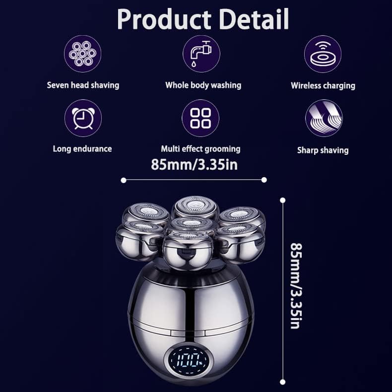 Cordless Precision Head Shaver for Effortless Grooming