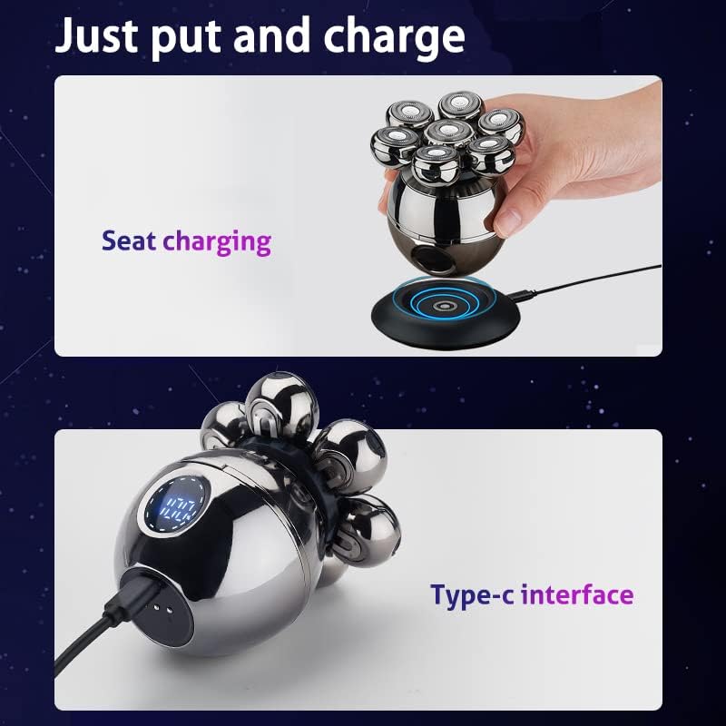 Cordless Precision Head Shaver for Effortless Grooming