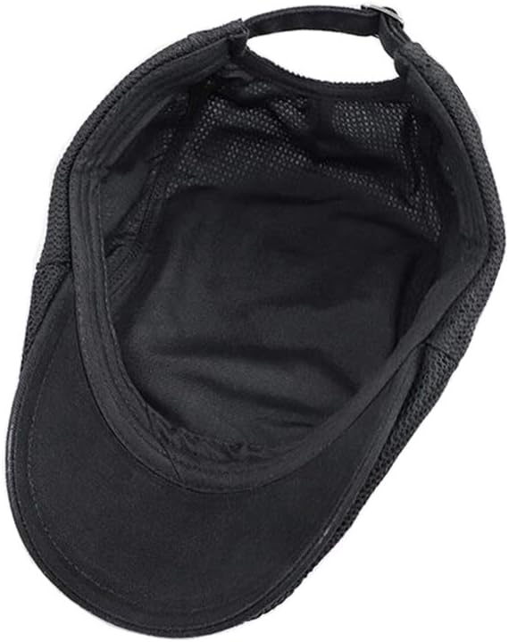 Men's Breathable Flat Cap with Airflow Design - Stylish & Adjustable