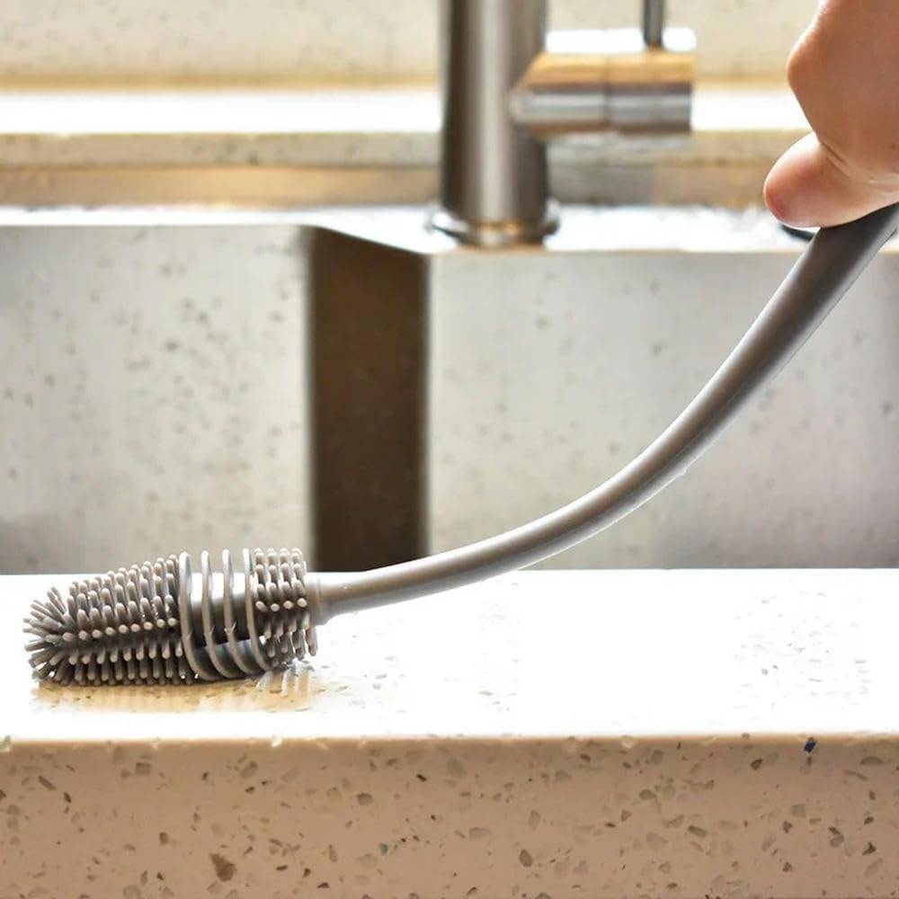 Ultimate Bottle Scrubber with Flexible Reach