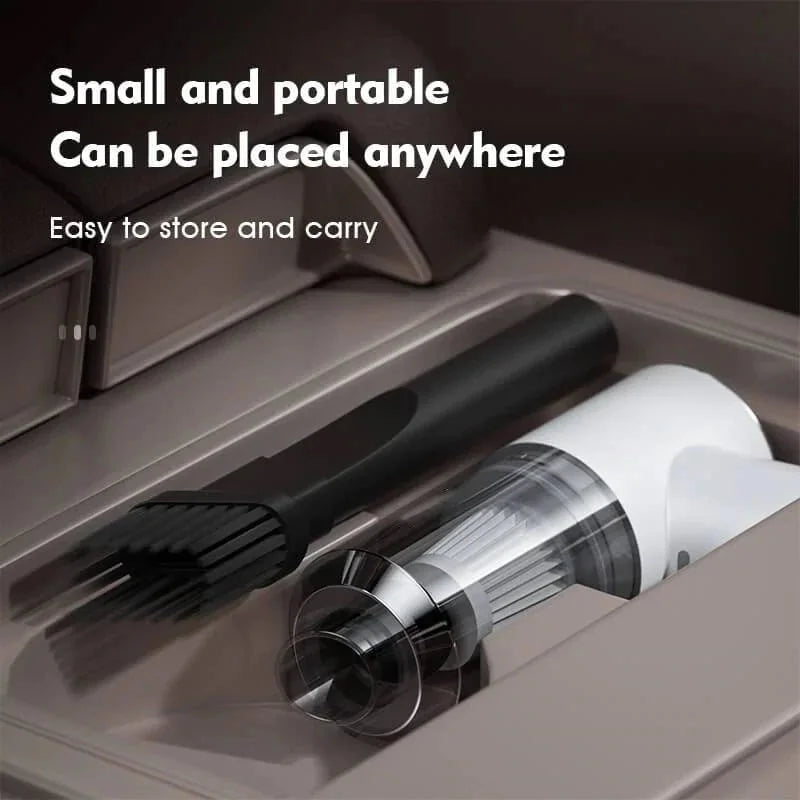 Compact Cordless Car Vacuum with Powerful Suction
