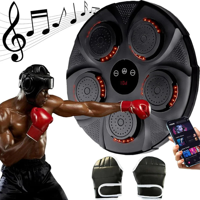 Wall-Mounted Rhythm Punching Trainer | Family Fitness Fun