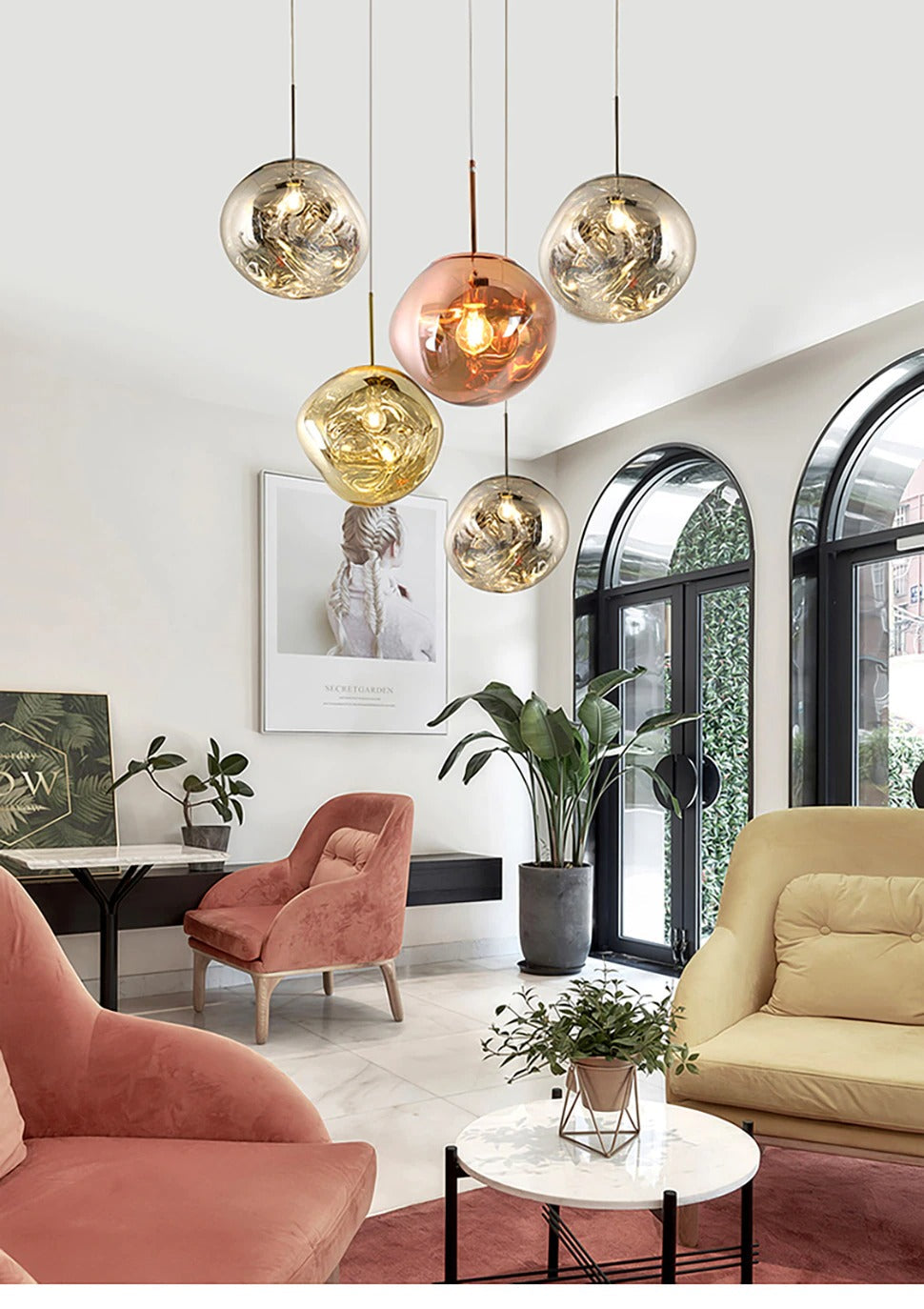 Contemporary LED Hanging Light Fixture
