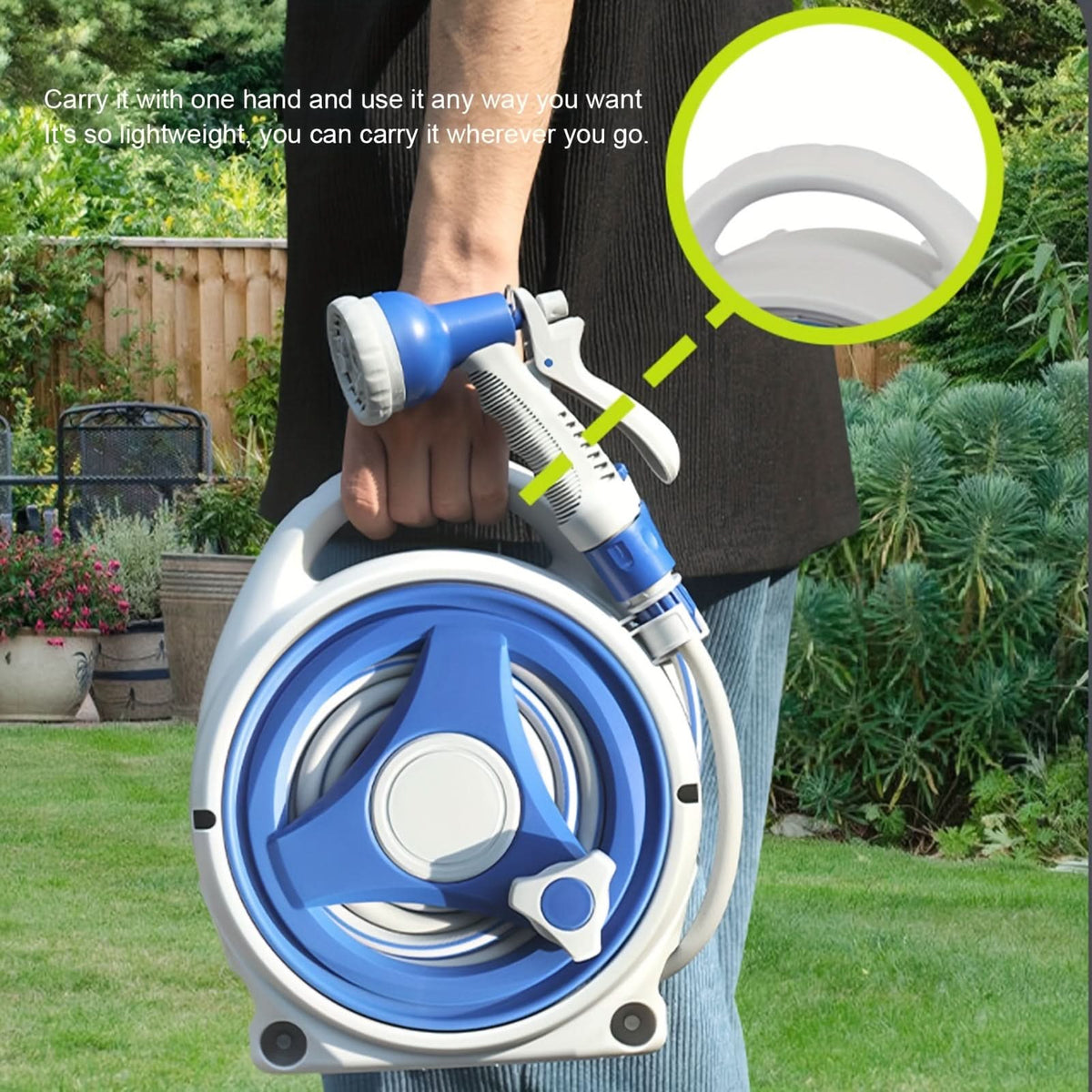 GardenPro – Innovative Retractable Hose Reel for Effortless Watering