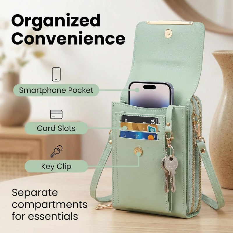 Secure Slim Phone Pouch – Anti-Theft Crossbody Organizer