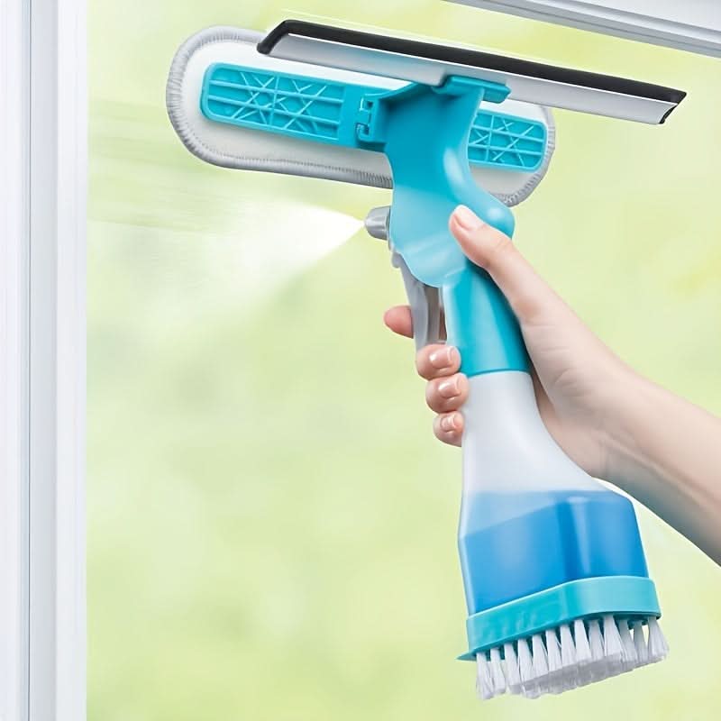 ClearView – All-in-One Glass Cleaning Solution with Spray & Scraper