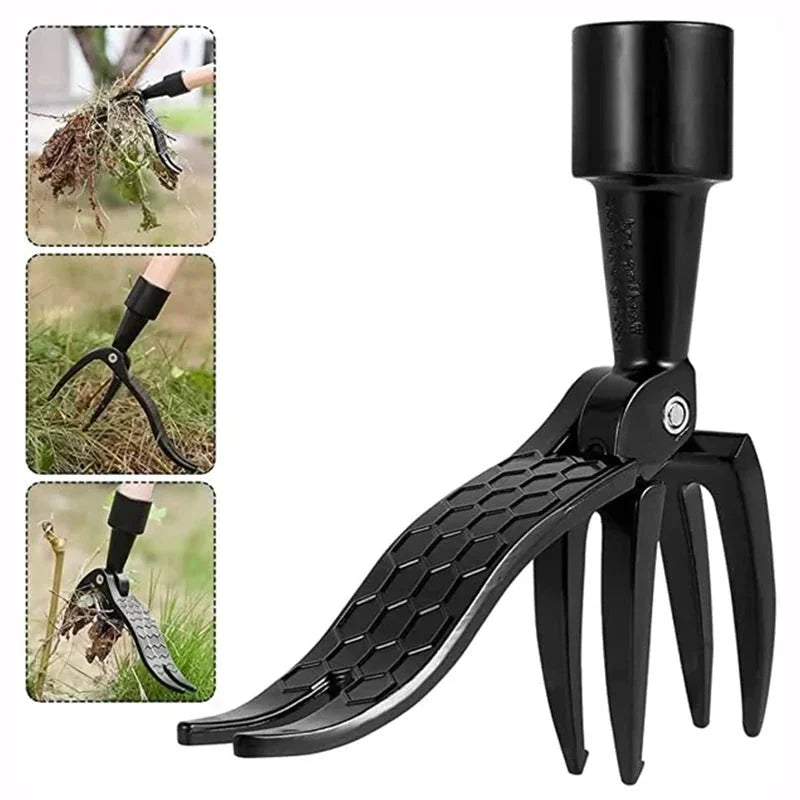 Ergonomic Stainless Steel Weed Remover with Extendable Handle
