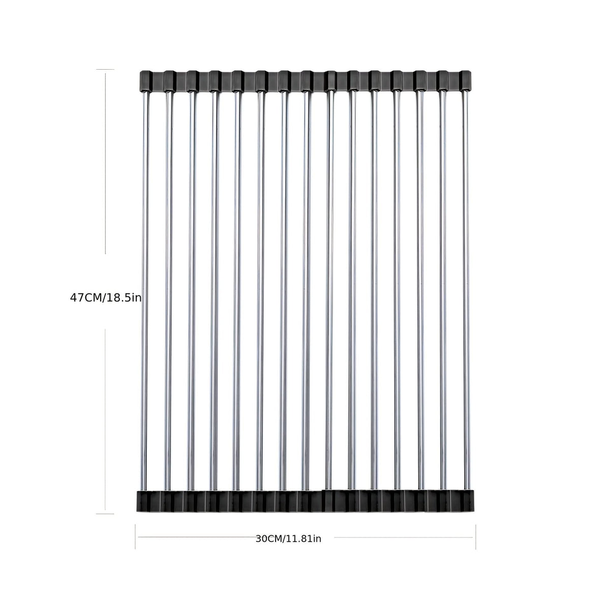 Space-Saving Stainless Steel Dish Drying Rack