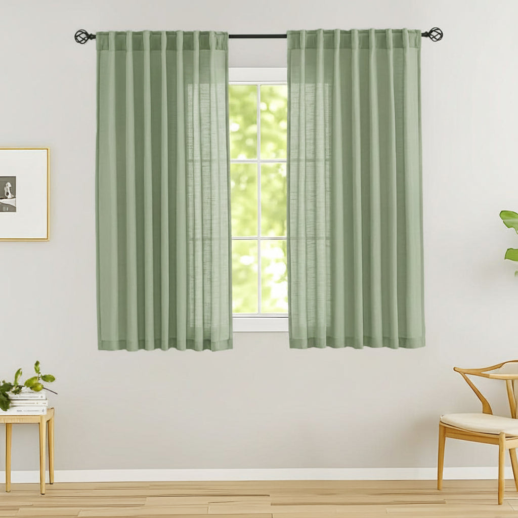 Breezy Linen Sheer Drapes for Natural Light and Privacy