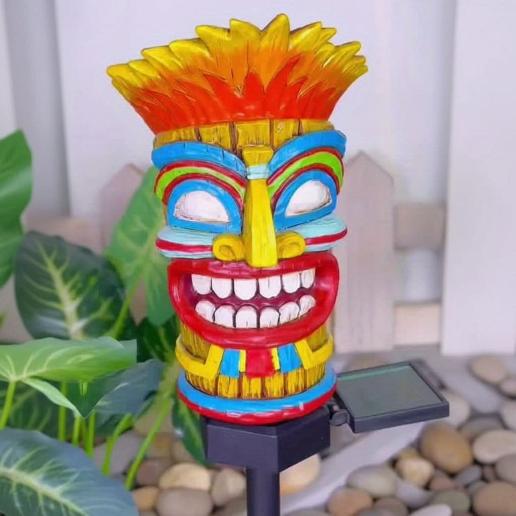 TropiGlow – Solar-Operated Tiki LED Garden Light