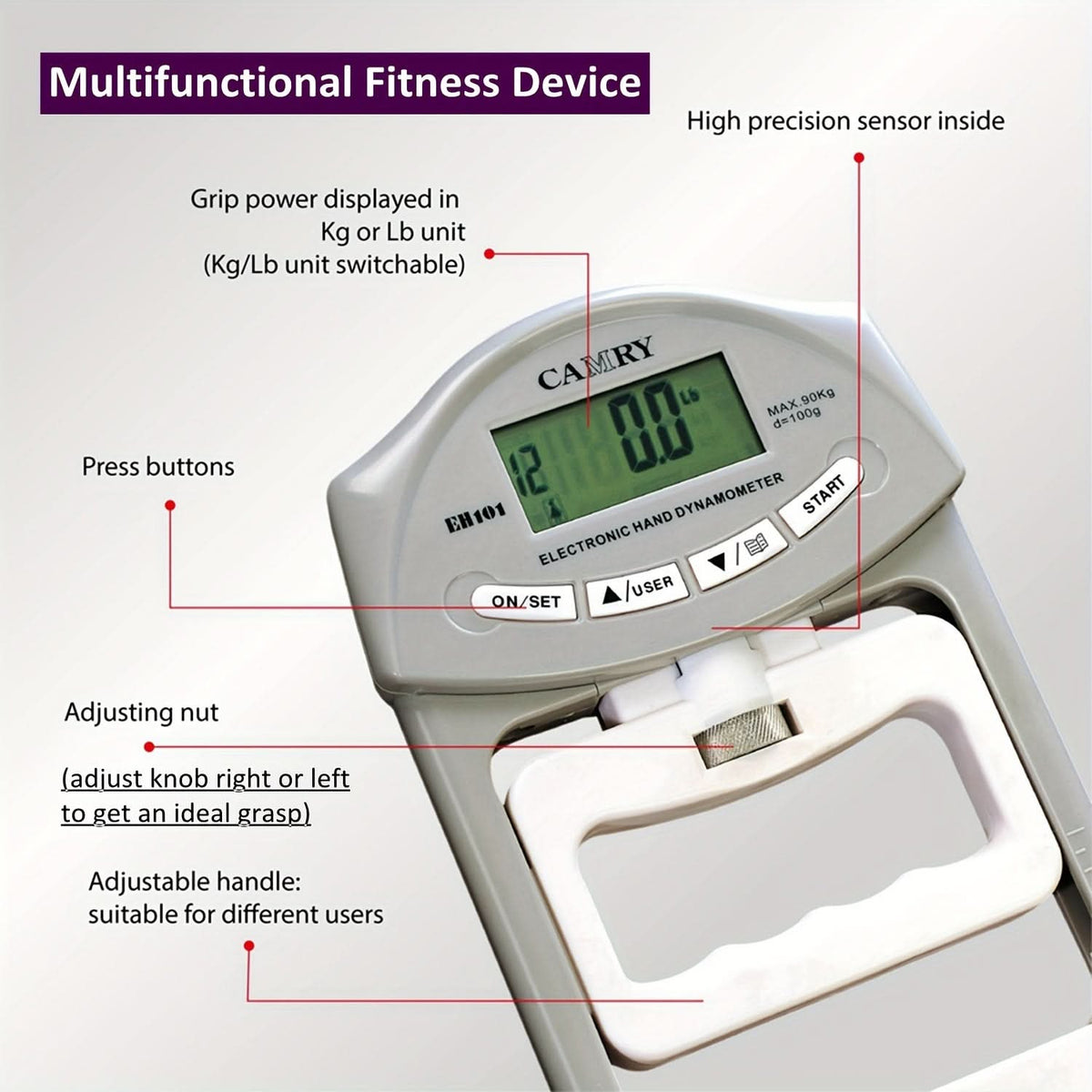 GripMaster Elite – Smart Digital Grip Tester