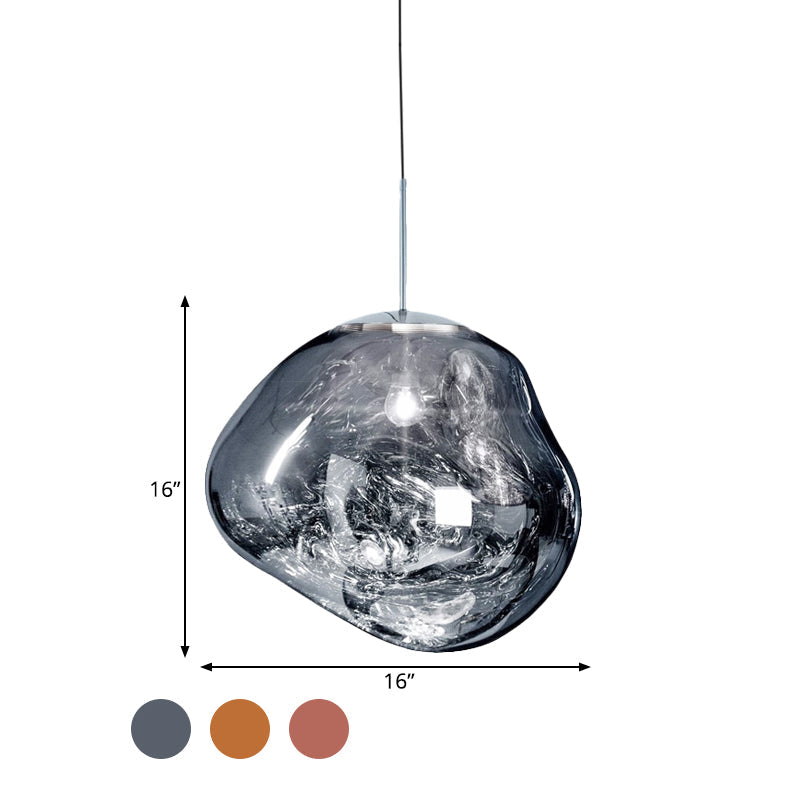 Ceiling Light Fixture in Contemporary Glass Design