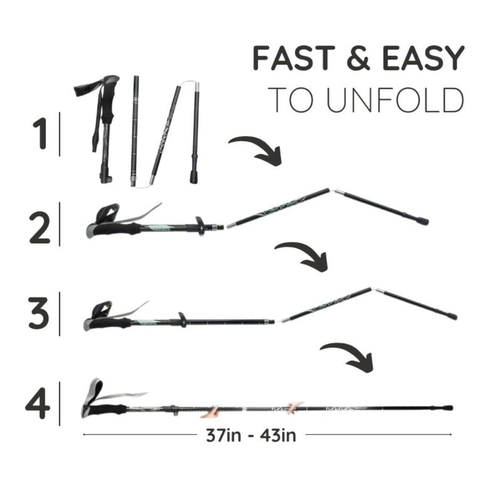 Compact All-Terrain Folding Trekking Pole