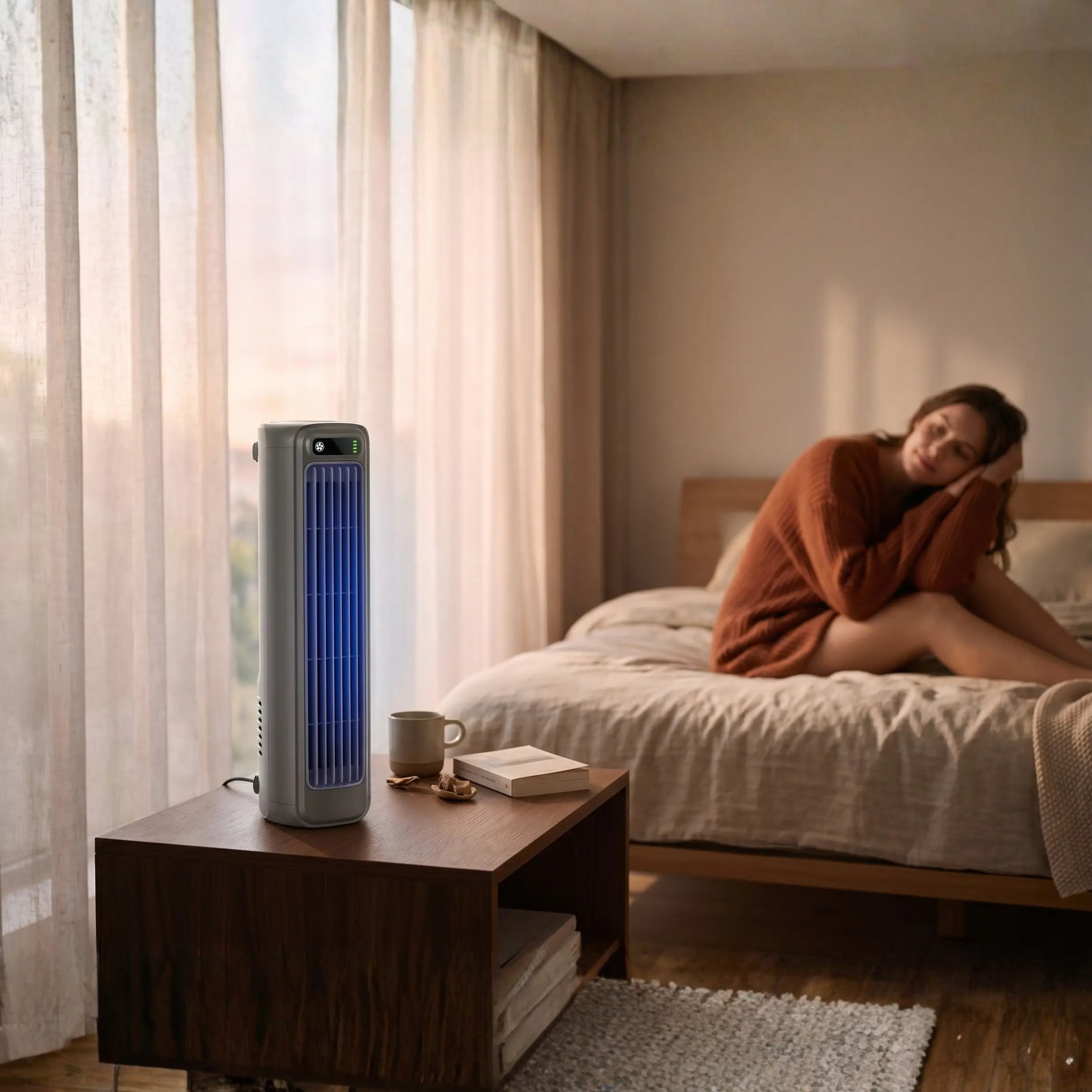 Cordless Cooling Companion – 12-Hour Battery-Powered Breeze