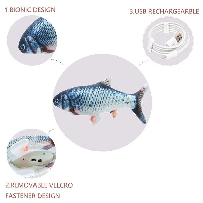Rechargeable Interactive Fish Toy for Cats