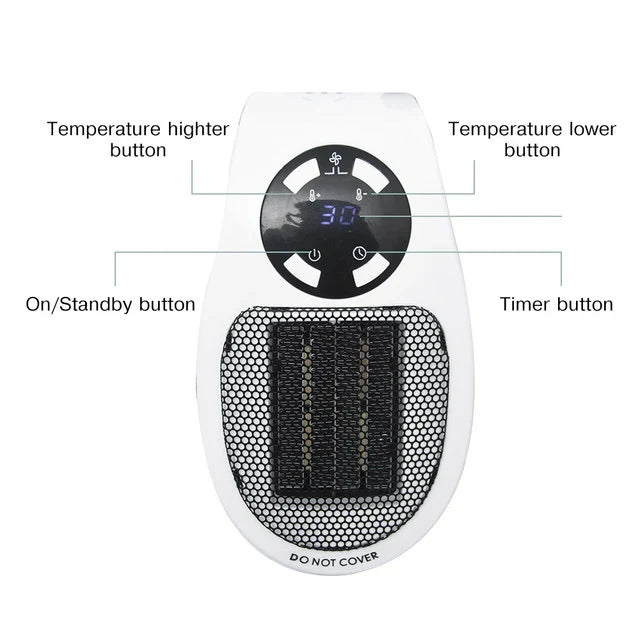 CozyNest 500W Compact Electric Heater