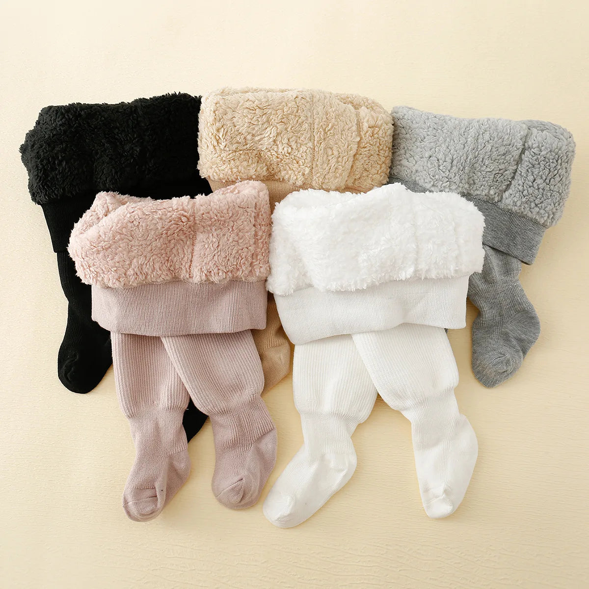 Cozy Winter Fleece-Insulated Leggings for Kids
