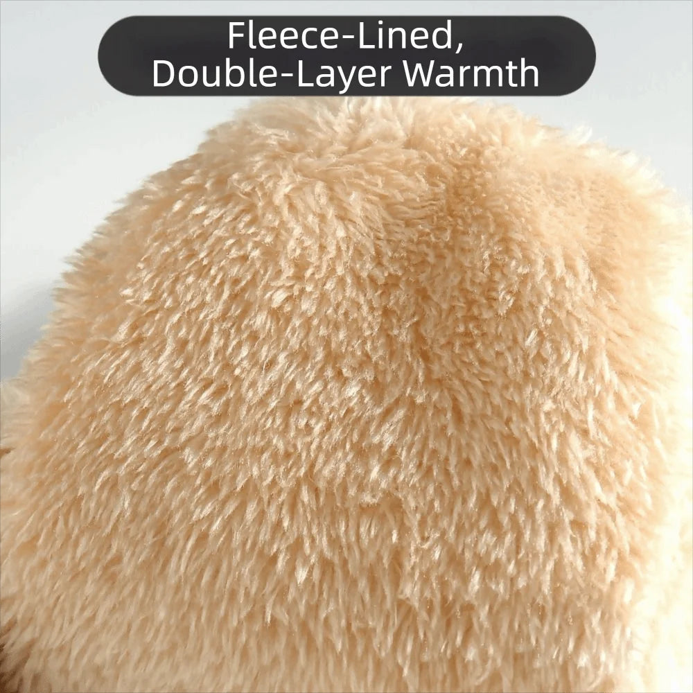 Cozy Double-Layered Fleece Winter Mittens for Ultimate Warmth