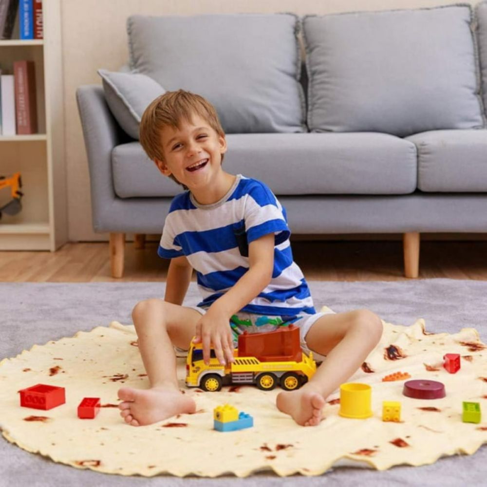 Giant Tortilla Throw Blanket for Cozy Comfort