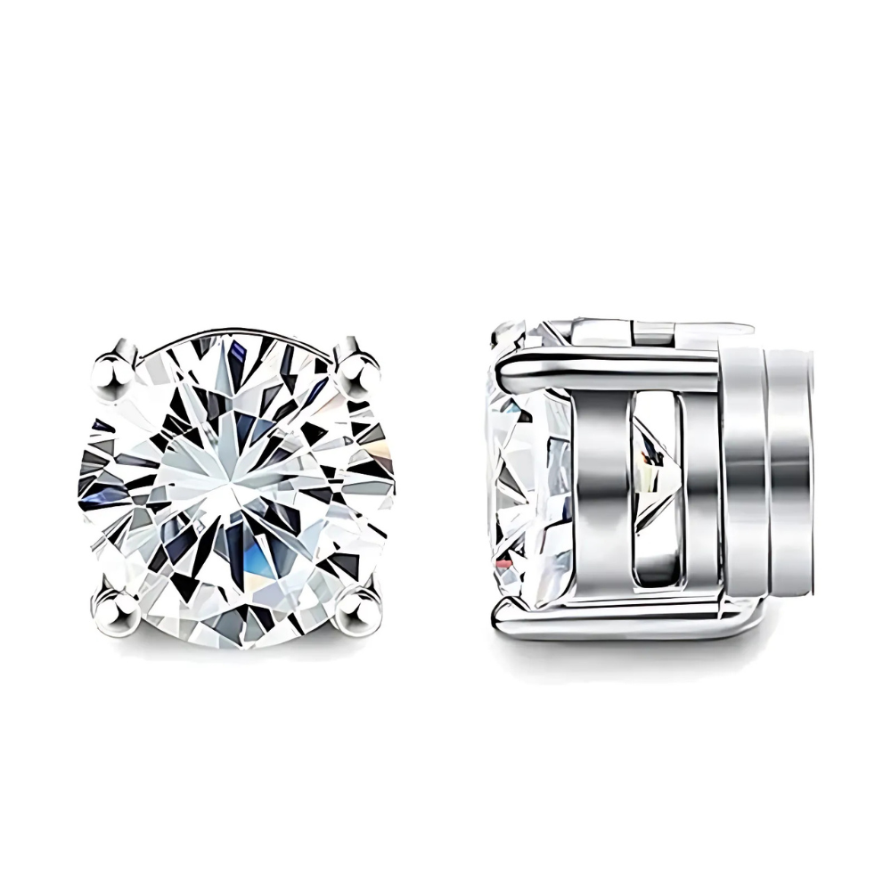 Stylish Unisex Magnetic Zircon Clip-On Earrings