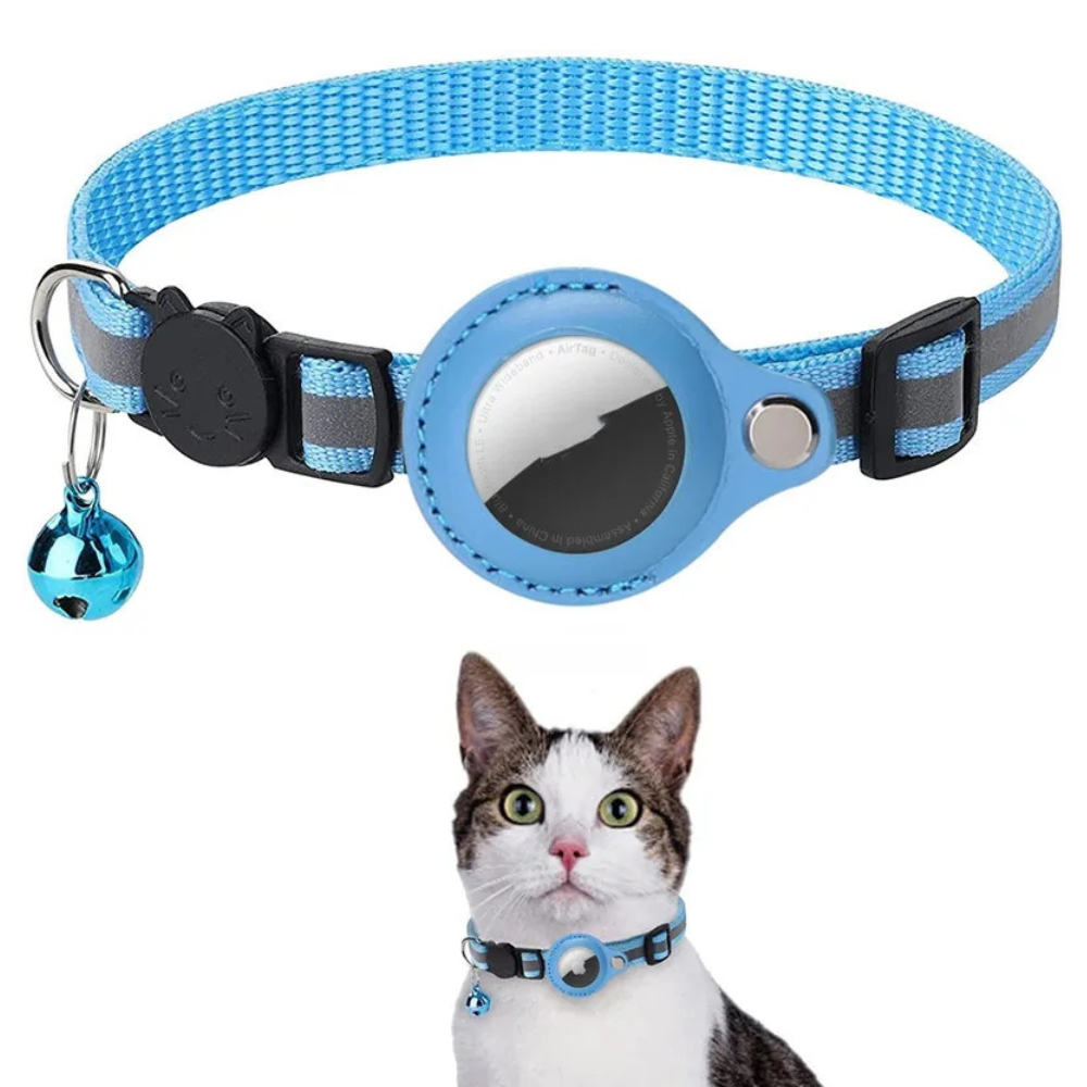 Reflective Waterproof Pet Collar with Airtag Holder