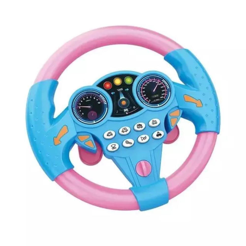 Interactive Children's Driving Wheel with Suction Mount
