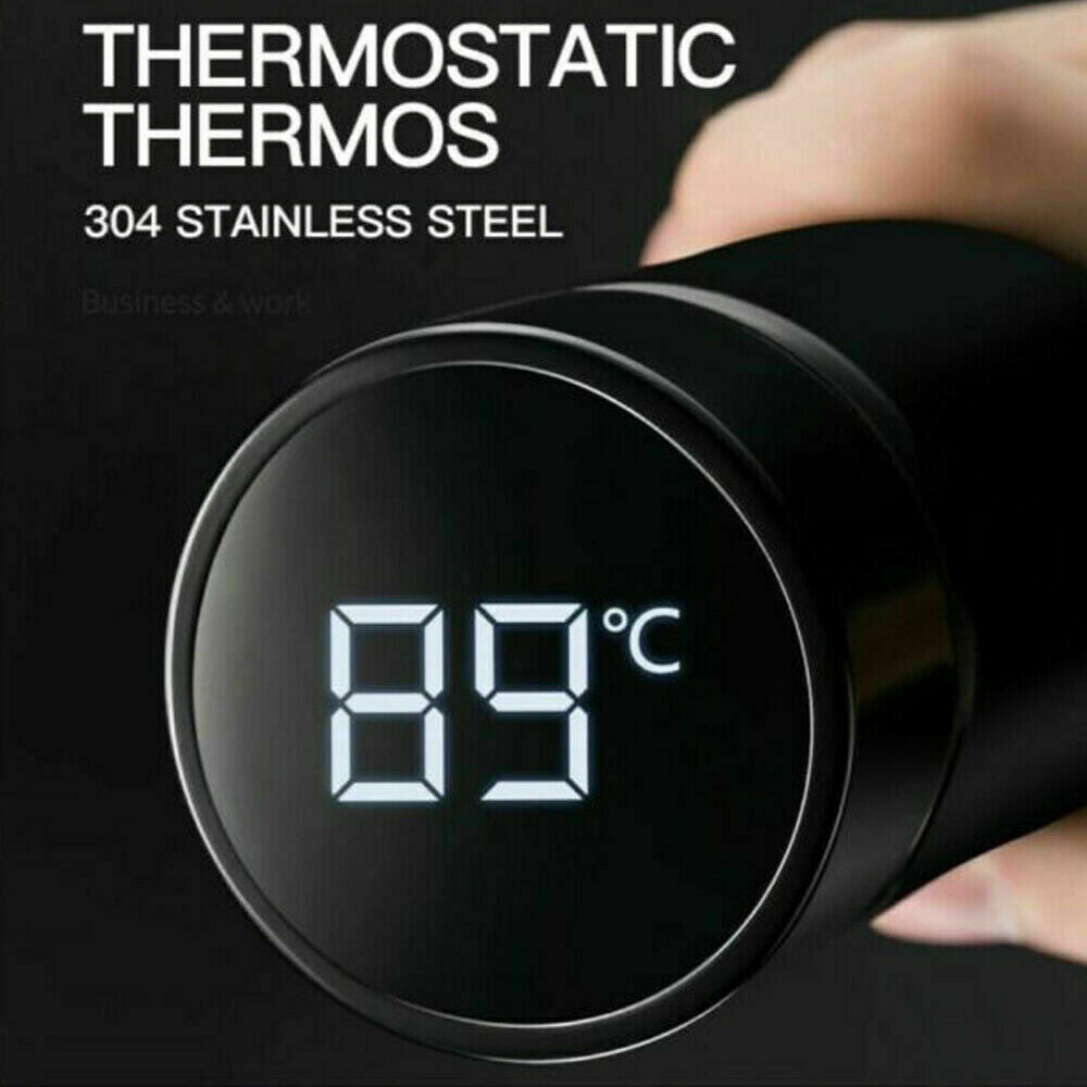Smart Thermos with LED Temperature Indicator