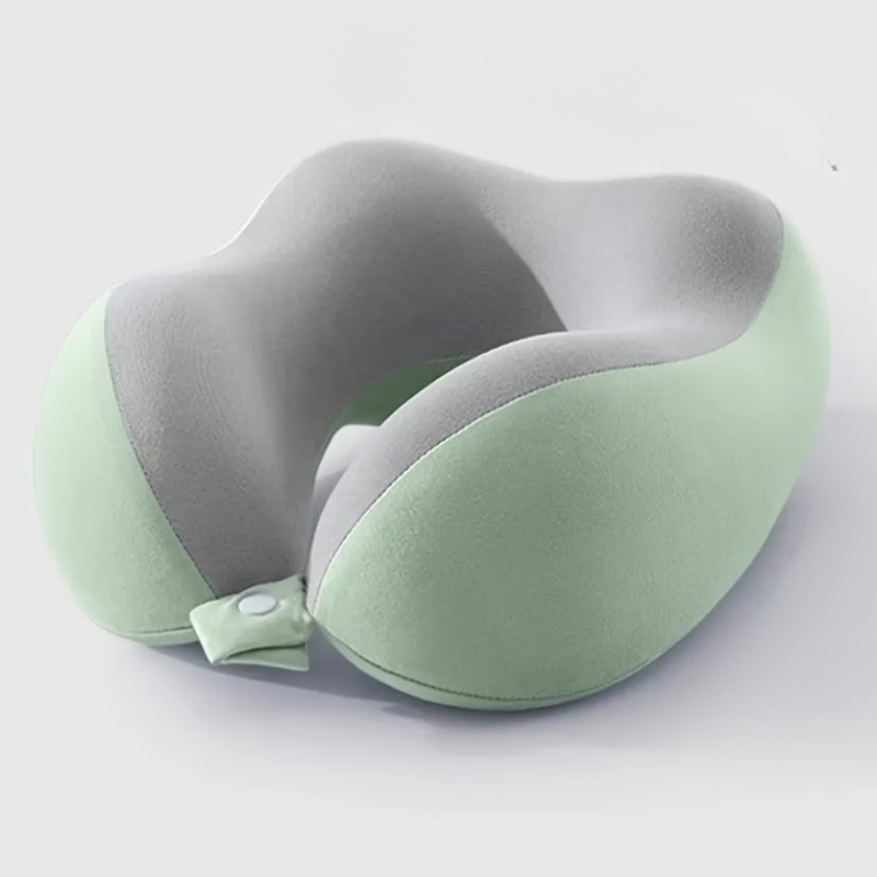 Comfort Travel Pillow with Memory Foam and Washable Cover