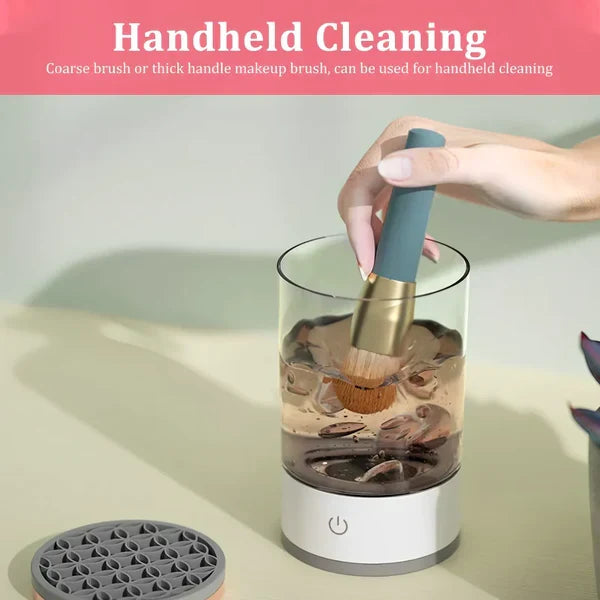 Effortless Makeup Brush Cleaning Device