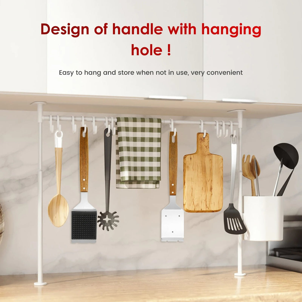Premium Long-Handled Grill Cleaner with Scraping Tool