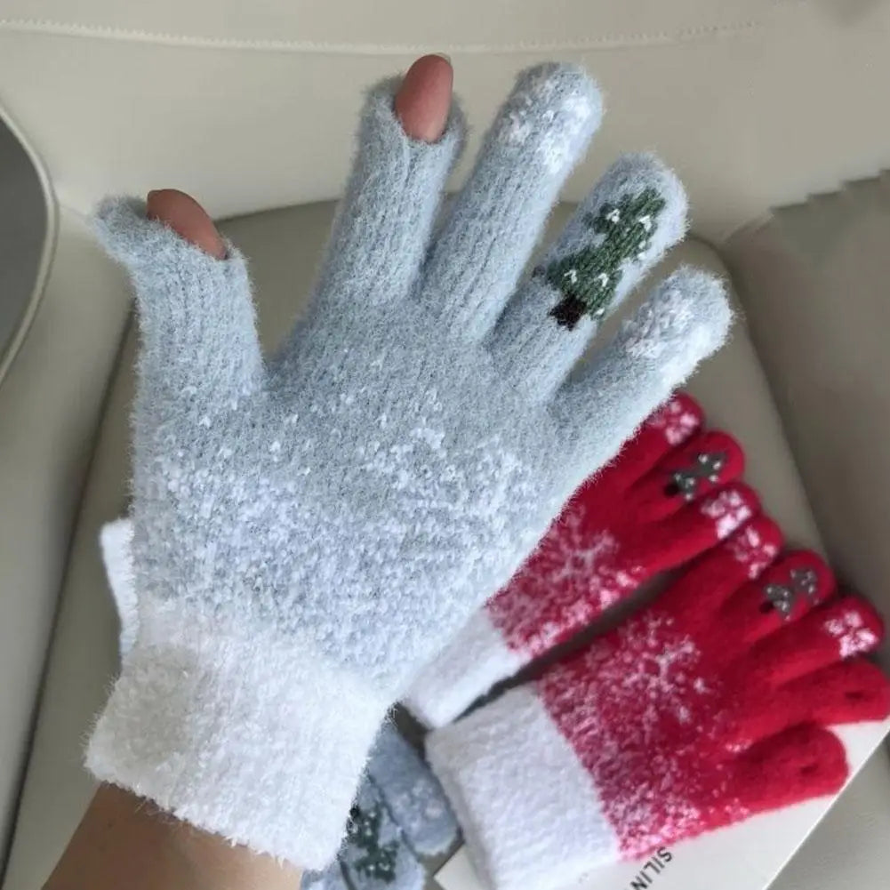 Charming Convertible Fleece-Lined Winter Gloves