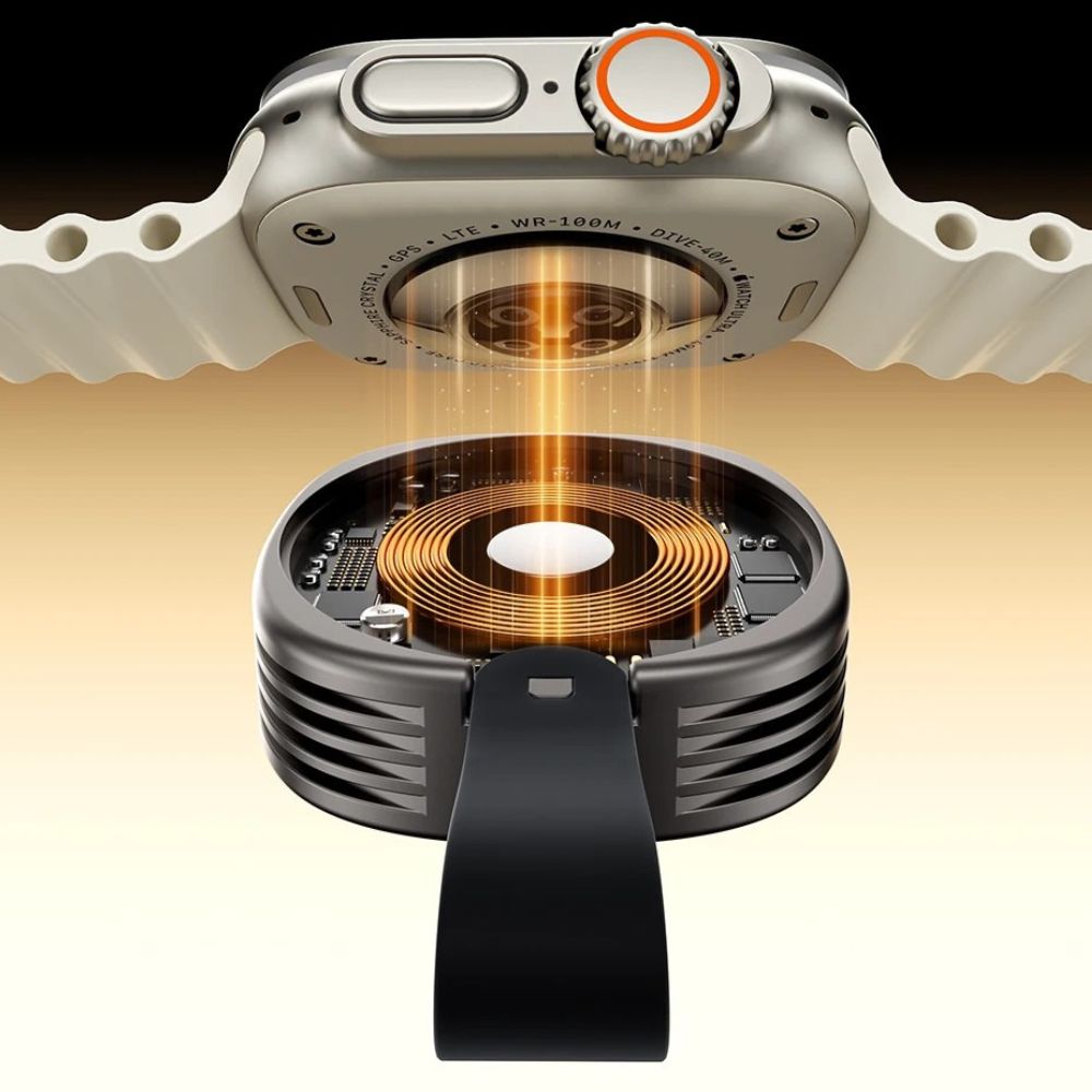 Compact Magnetic Wireless Charger for Smart Watches