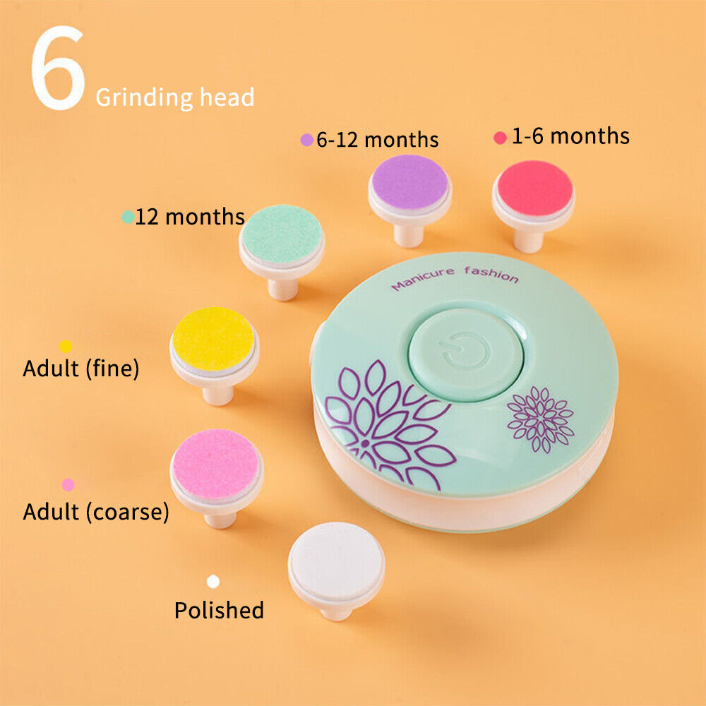 Gentle Baby Nail Care Kit with 6 Specialized Heads