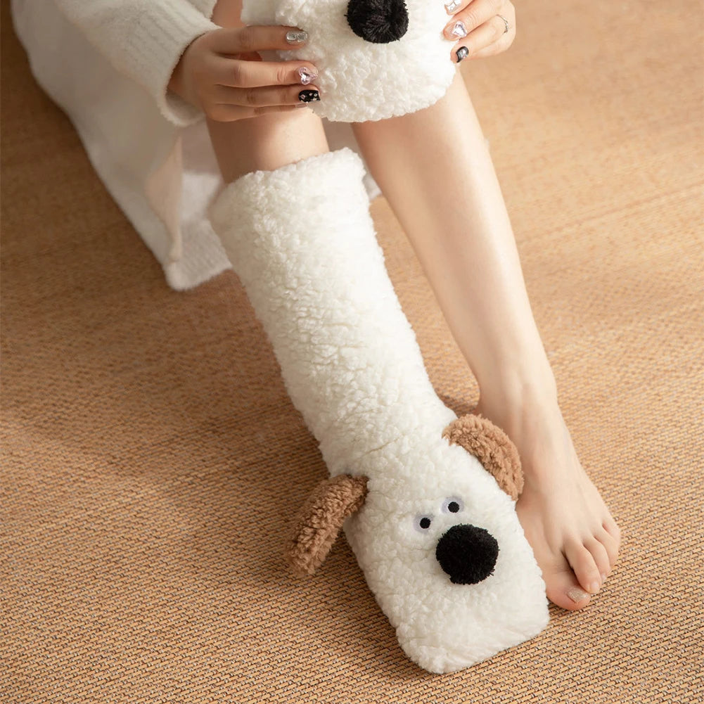 Adorable Canine-Themed Cozy Winter Leg Warmers