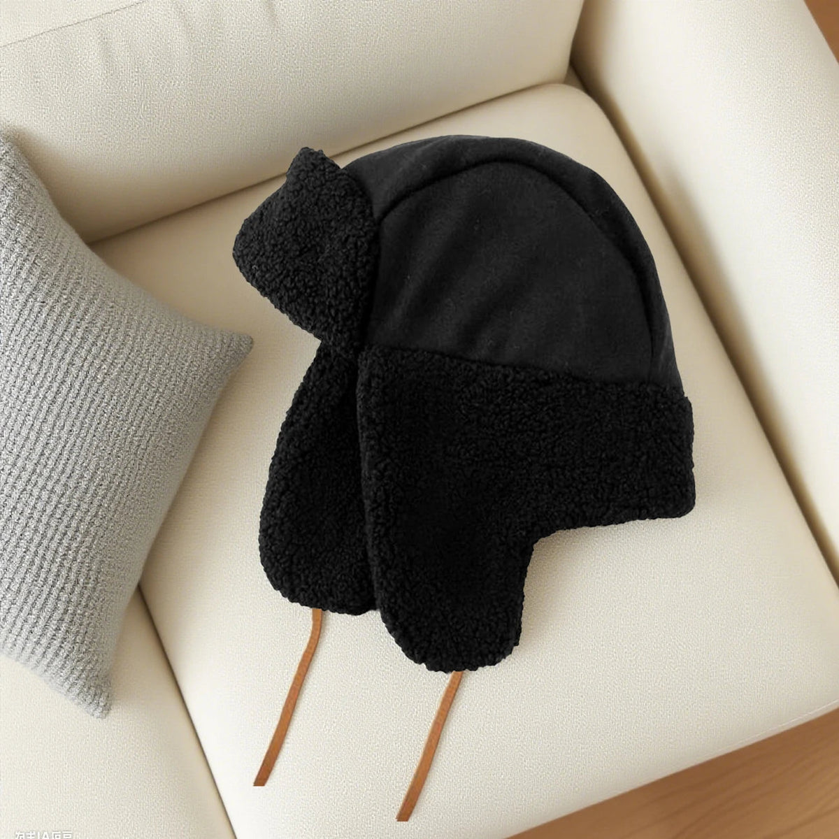 Cozy Fleece Winter Bomber Hat with Ear Flaps