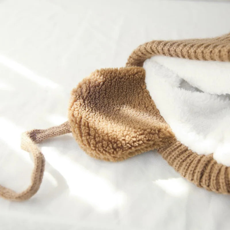 Cozy Knit Winter Hat for Kids with Earflaps