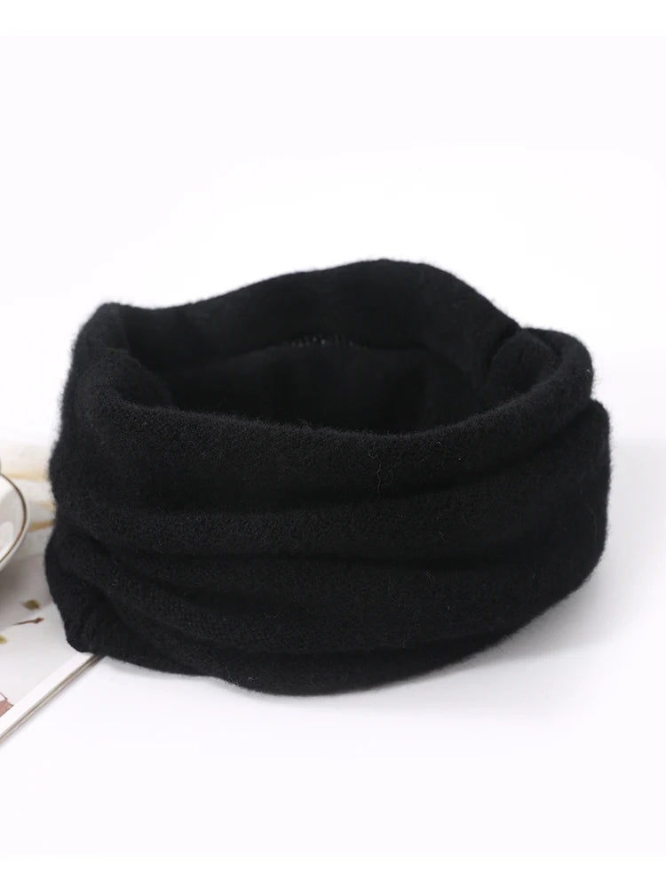 Cozy Merino Wool Neck Gaiter and Scarf Set