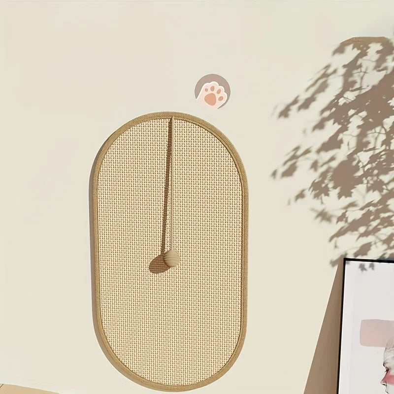 Multi-Functional Wall-Mounted Cat Scratch Station