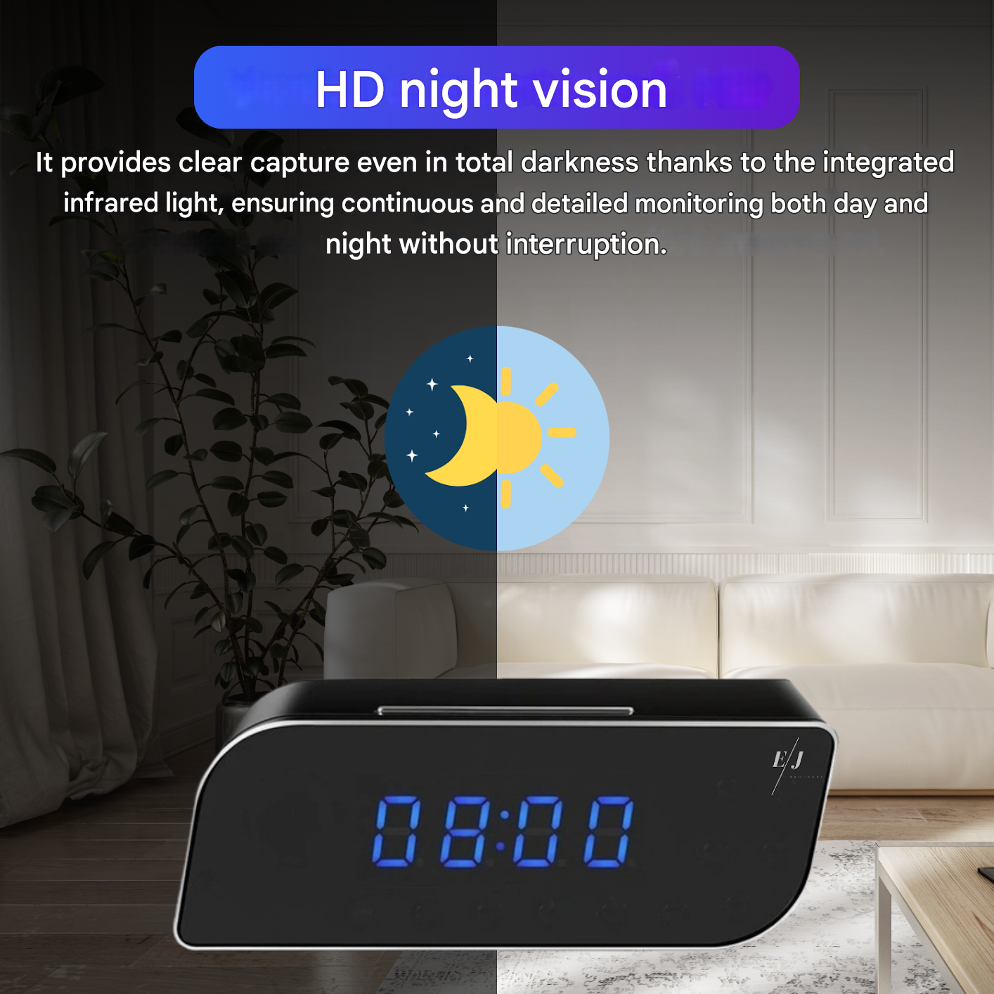 Hidden Camera Alarm Clock – Digital Surveillance Device