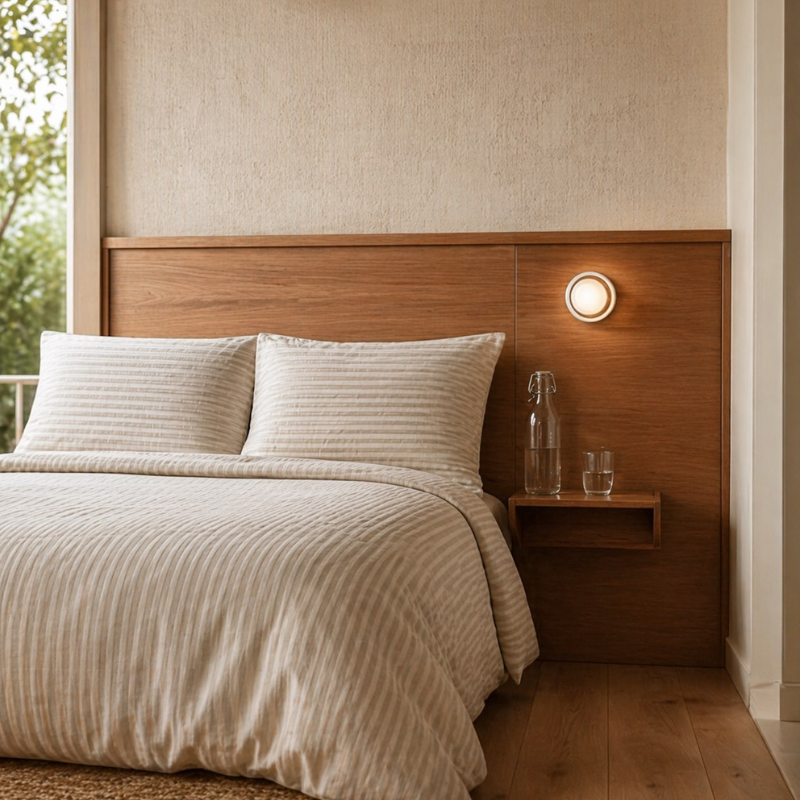 Smart LED Wall Light with Auto-Dimming Sensor for Home