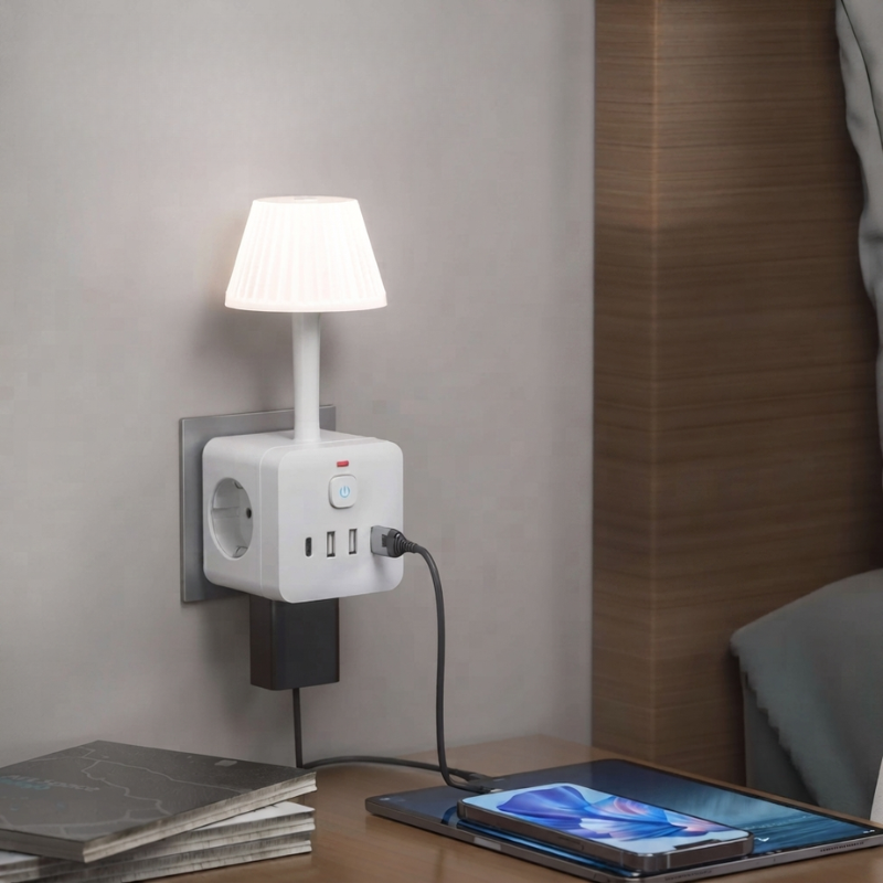 Smart Glow Power Hub with 8-in-1 Connectivity