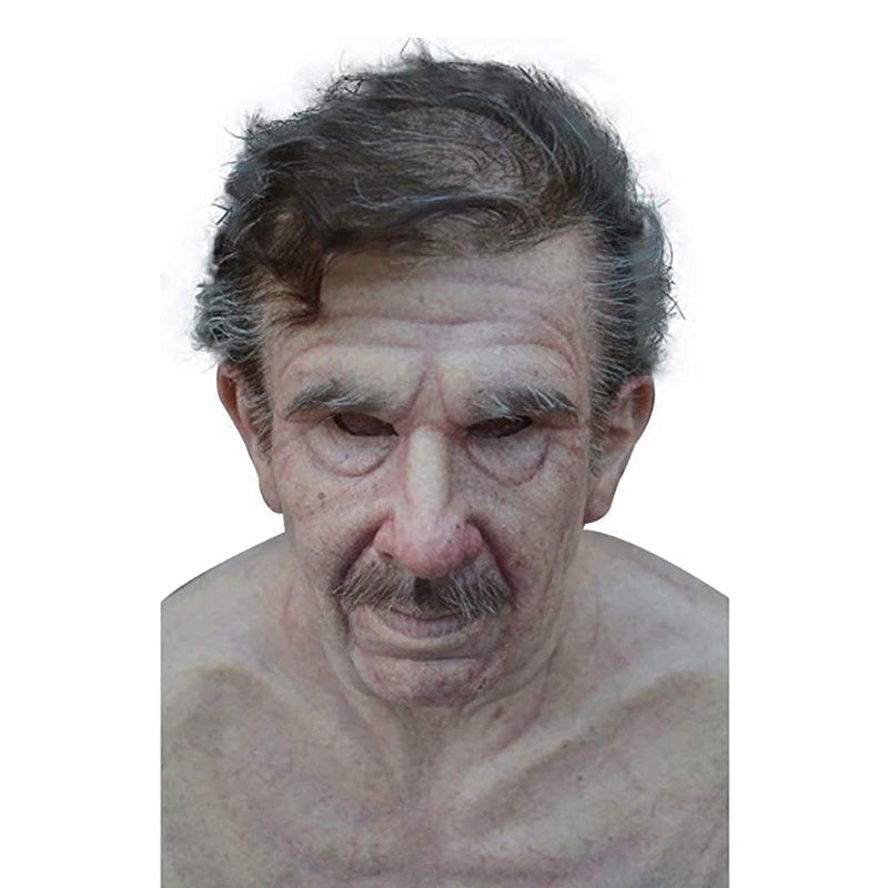 Lifelike Full-Face Latex Mask for Halloween & Cosplay Events